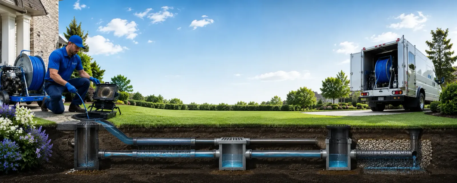 Outdoor drain cleaning information for Cromwell, KY